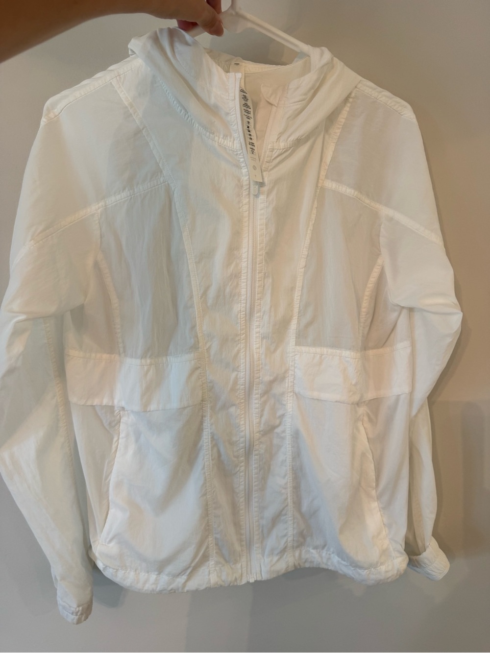 lululemon athletica White Hooded Utility Jacket